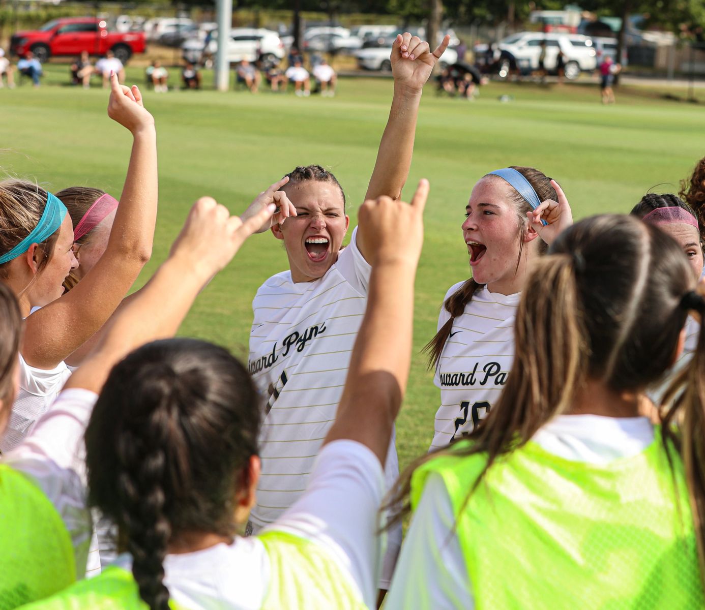 HPU Women's Soccer Team Celebration